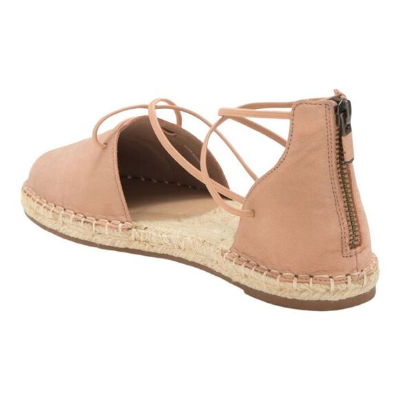 Eileen Fisher espadrille lace-up sandals in toffee cream leather size 8 NWB - Picture 2 of 10